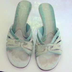 Banolino mules Aqua Ombré